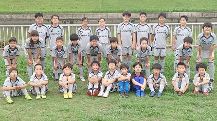 小学生サッカー集合写真